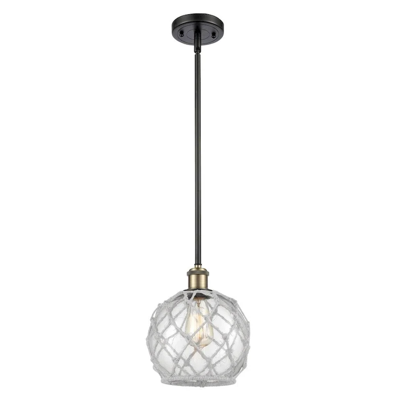 Innovations Lighting Farmhouse Rope 8  Wide Mini Pendant
