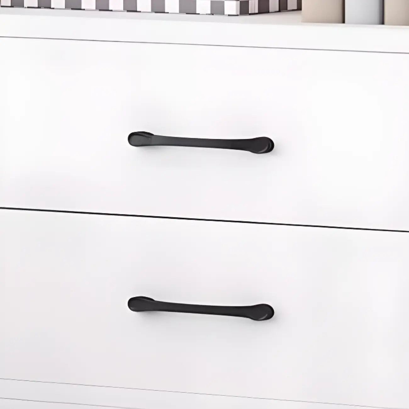 Spacious Vertical White 2-Shelf Wood Bookcase