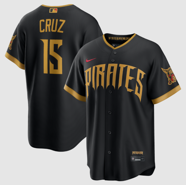 Pittsburgh Pirates Oneil Cruz Black 2026 City Connect Stadium Jersey