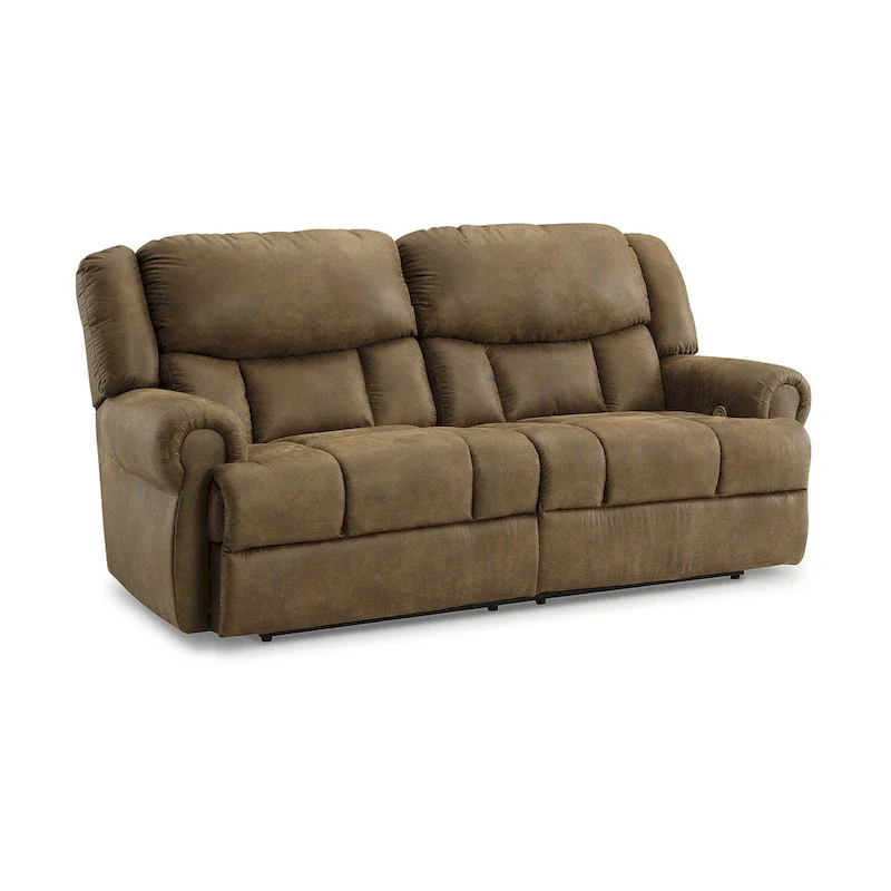 Brown Power Reclining Sofa - 92W x 42D x 47H