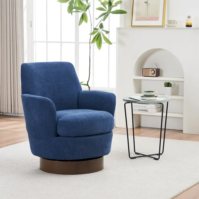 Swivel Barrel Chair