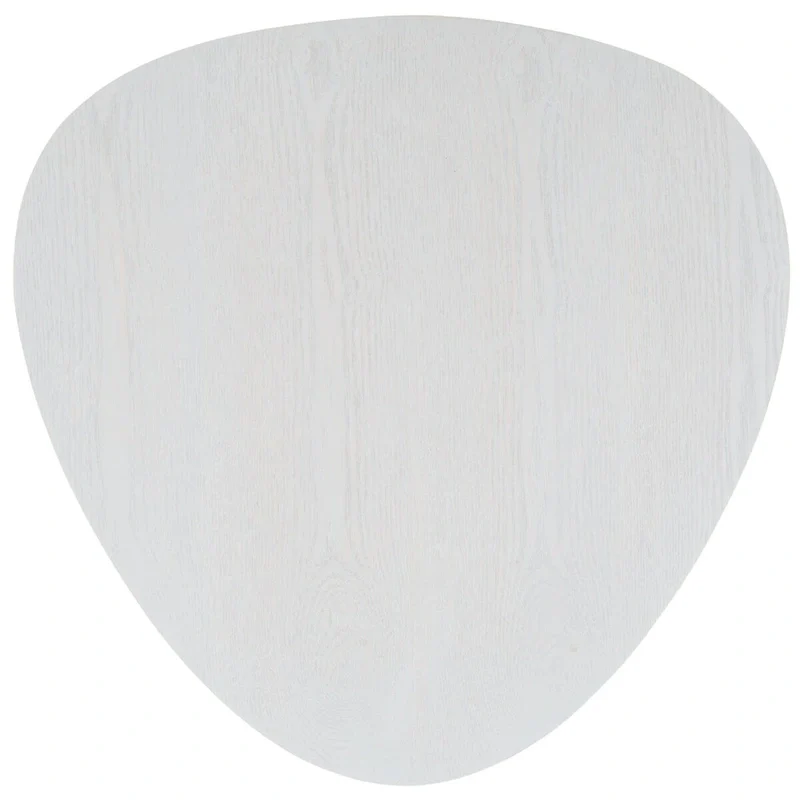 White and Black Lacquer Side Table with Hairpin Legs - 20W x 20D x 24H