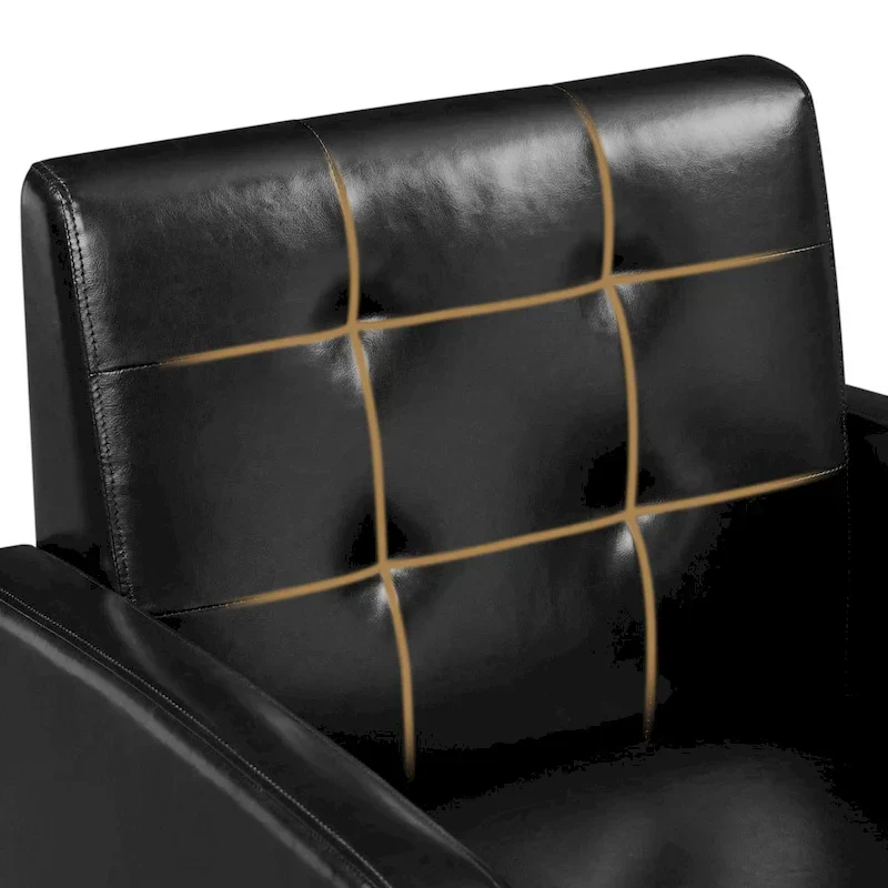 Yaheetech Modern Faux Leather Tufted Accent Chair with Solid Wood Legs - 28.52933