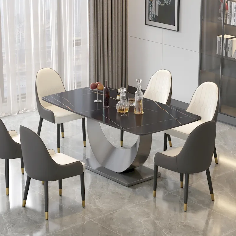 71 Modern Rectangular Sintered Stone Dining Table