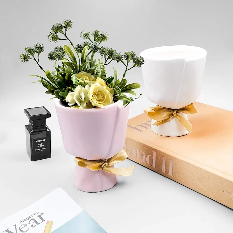 Flower Vase Ceramic Design for Home Decoration Living Room