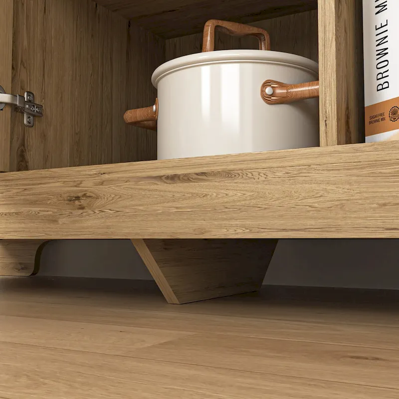 Wood Cabinet with Adjustable Shelf
