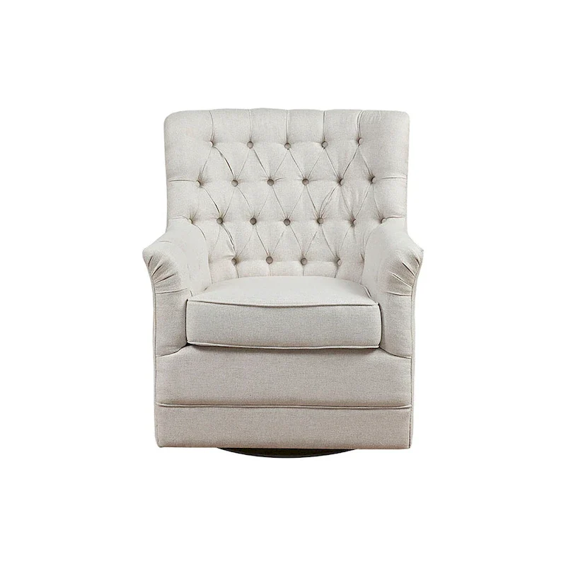 Tufted Swivel Glider Chair - Single Seat