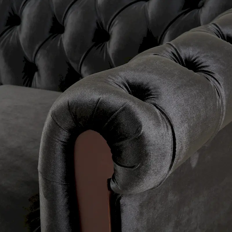 Chesterfield Velvet Loveseat Sofa