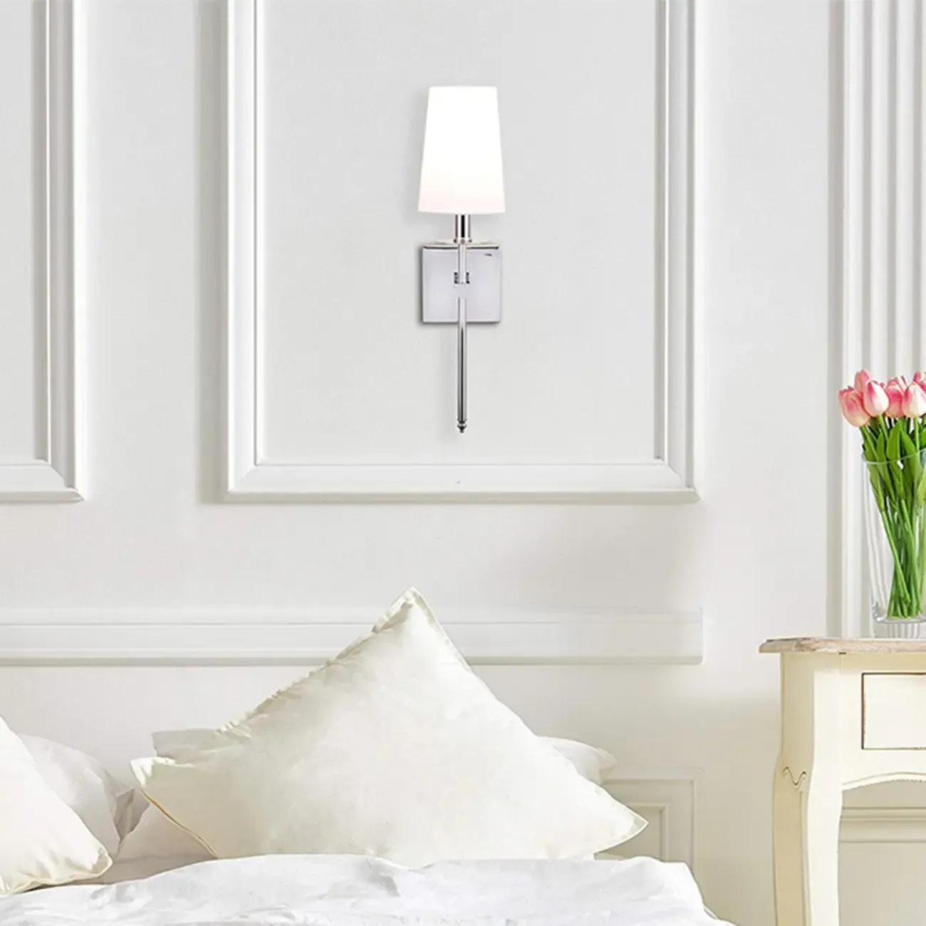 Cylinder Modern Bathroom Vanity Wall Lamps with Shade