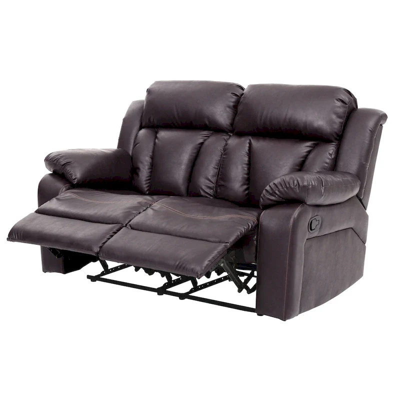 Daria Faux Leather Reclining Loveseat