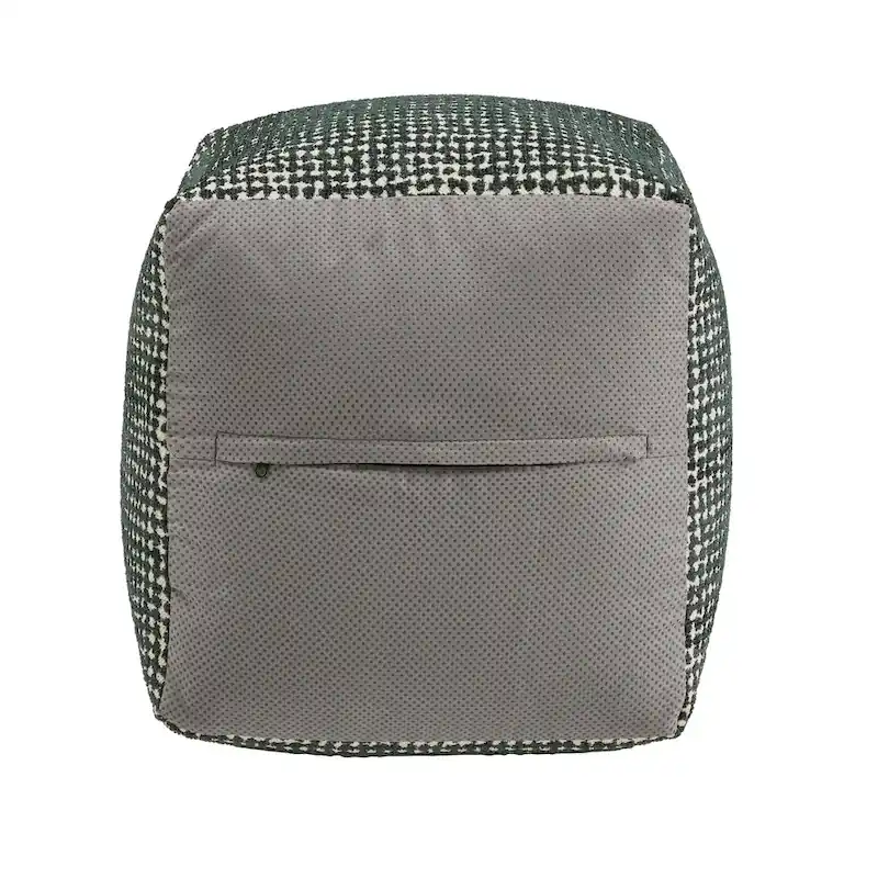 Upholstered Square Pouf Ottoman
