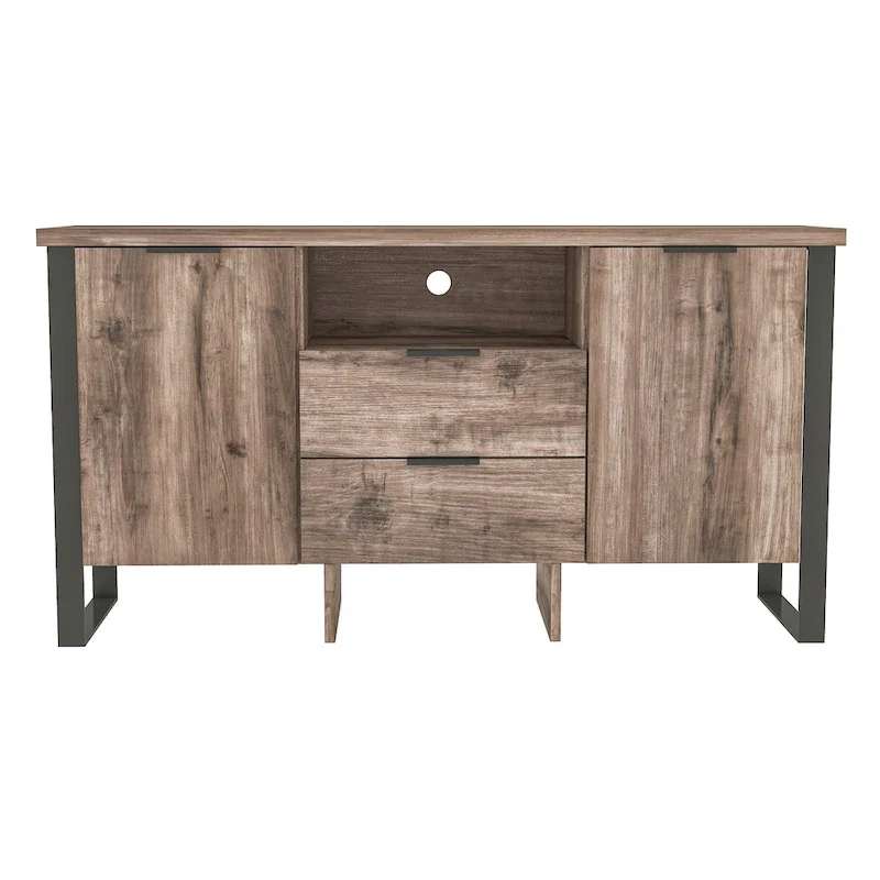 2 Door 2 Drawer Storage Cabinet and TV Stand