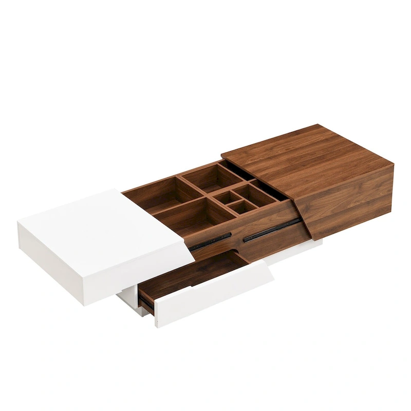 Merax Modern Extendable Sliding Top Coffee Table