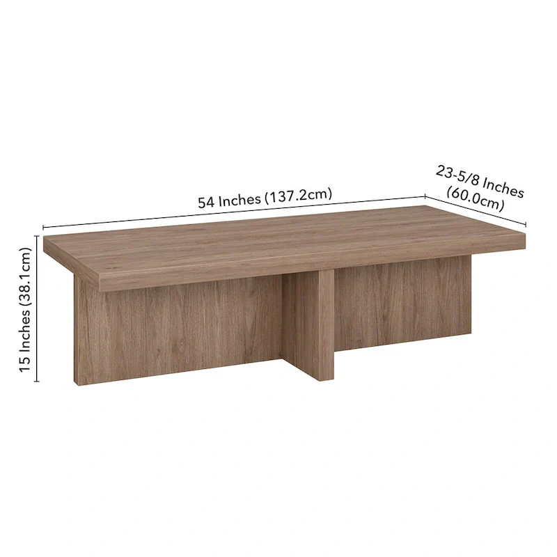 Elna 54 Wide Rectangular Coffee Table - 54 Wide