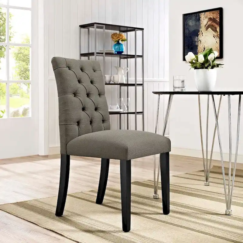 Copper Grove Quince Tufted Fabric Dining Chair