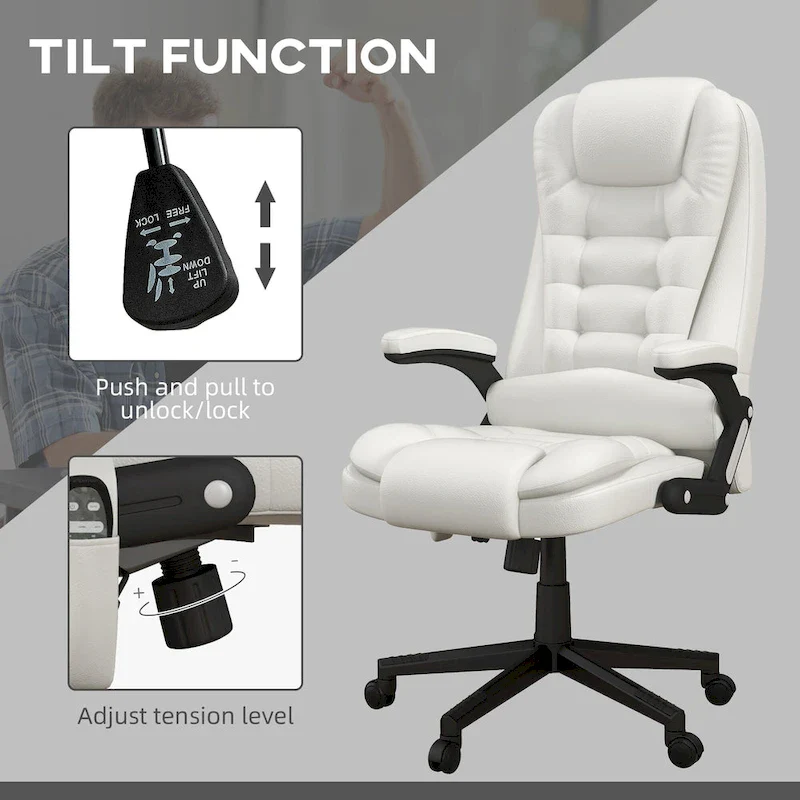 Office Chair - High Back - Massage & Heated with Remote