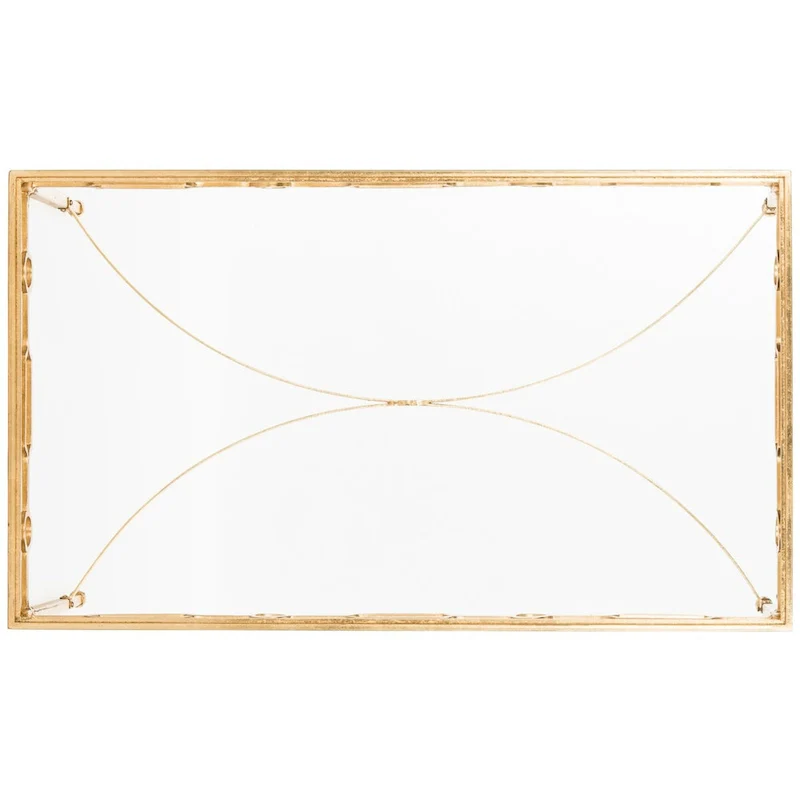 SAFAVIEH Mihaiela Gold Leaf Retro Coffee Table - 41Wx24Dx22H