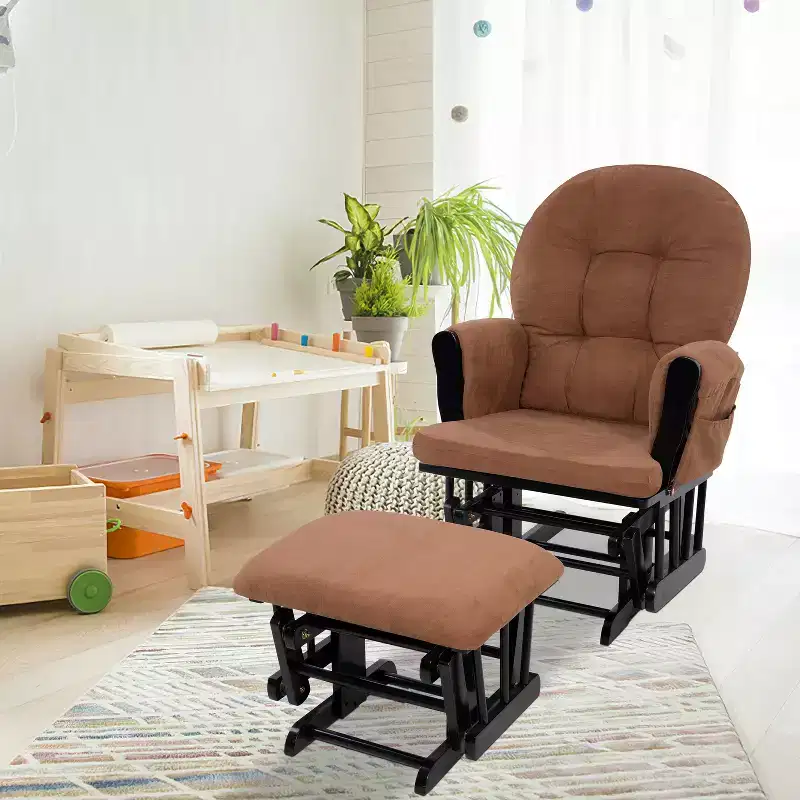 Home Imports Emporium Nursery Glider and Ottoman Set for Breastfeeding & Relaxation
