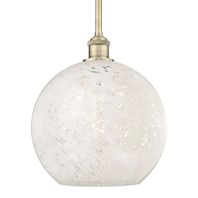 Innovations Lighting 616-1S 13 12 White Mouchette Pendant White