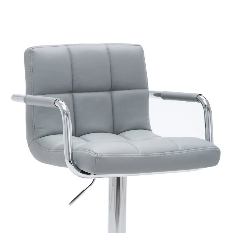 Upholstered Adjustable Retro Bar Stool