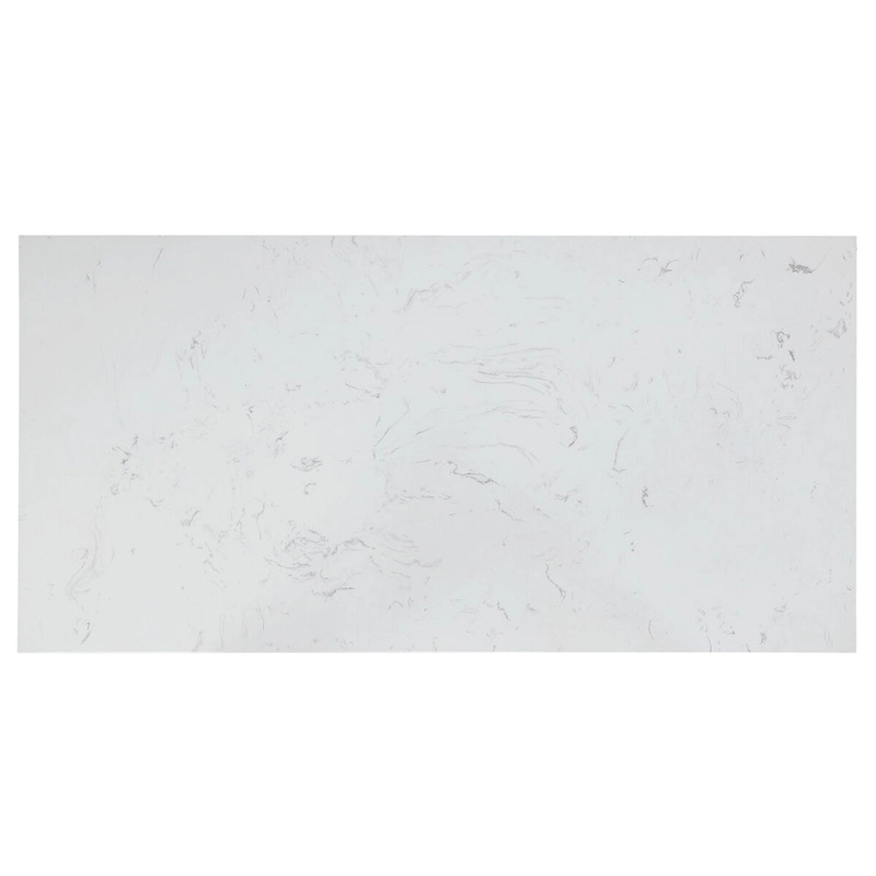 Rectangular Kitchen Island with 2 Drawers in White