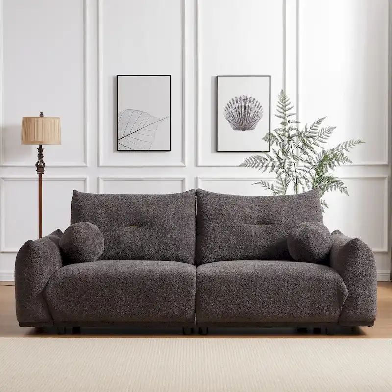 Lamb's wool 2-seater sofa