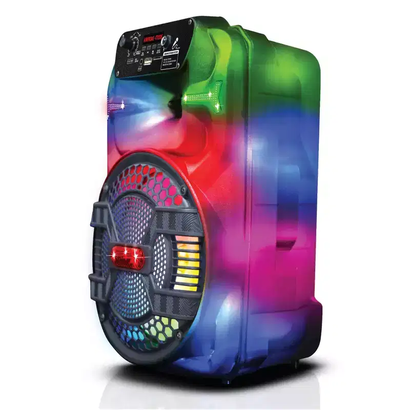 TOPTECH STAR-8 Bluetooth Party Speaker, 8 Woofer, Flame Lights, Karaoke