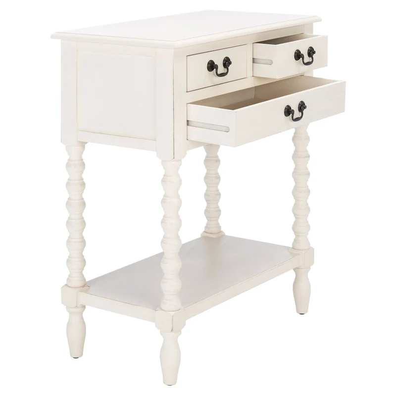 SAFAVIEH Ivie 3-Drawer Console Table - 23.5  W x 13  L x 29.5  H - 23.5  W x 13  L x 29.5  H - 24Wx13Dx30H