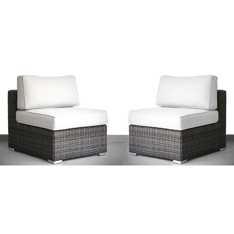 LSI Arelys Rattan Wicker Fully Assembled 4 - Person Seating Group with Cushions