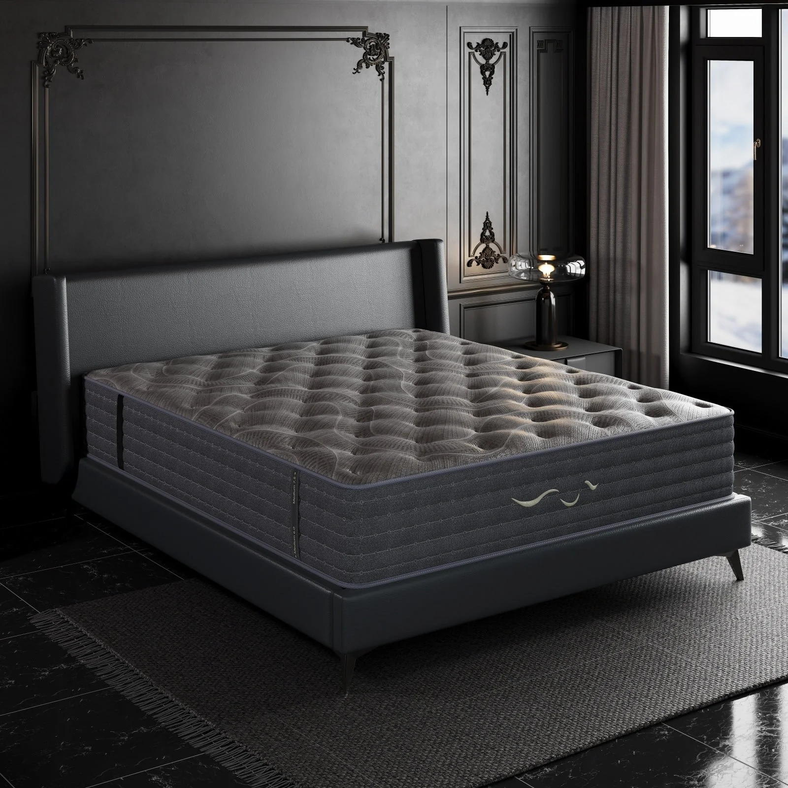 SweDrea 14 in. Luxurious Double-Sided Hybrid Mattress – Medium/Firm with CertiPUR-US, SGS and OEKO-TEX