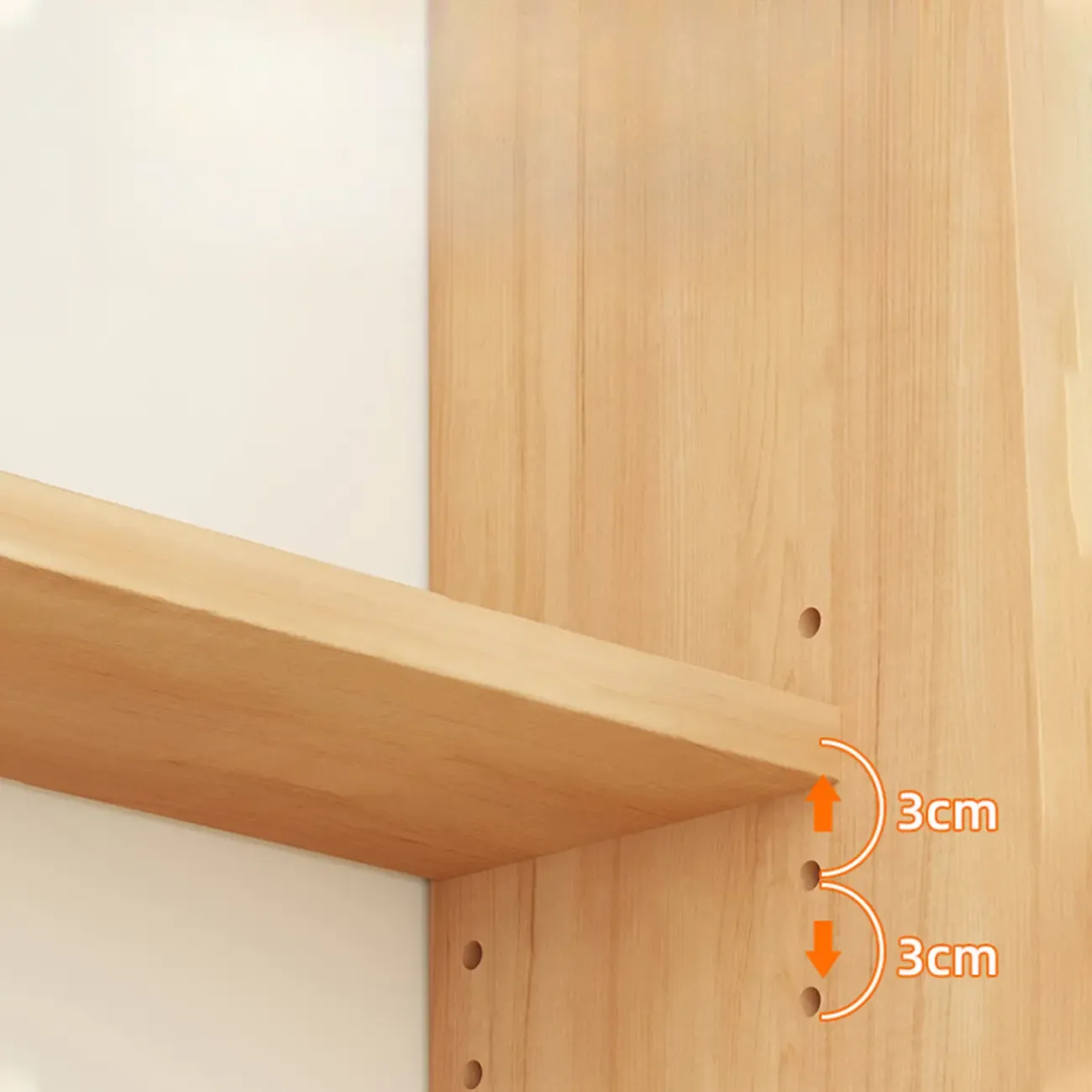 Walnut Wooden Ladder Shelf Unit 7-Tier