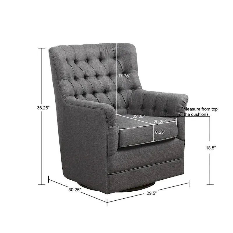 360-Degree Swivel Glider Chair