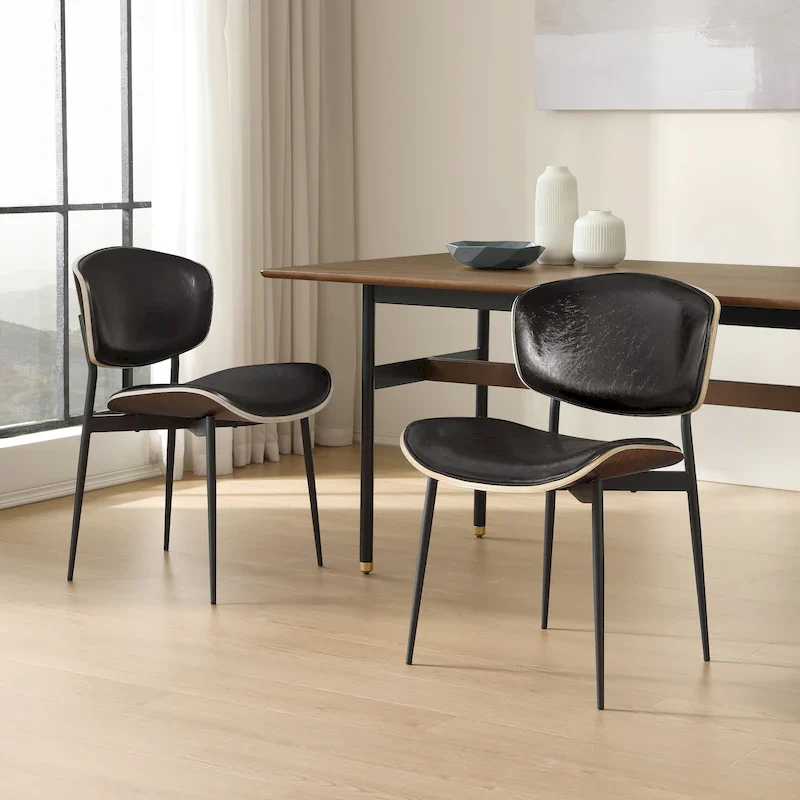 Modern Bentwood Dining Chairs (2 Chairs)