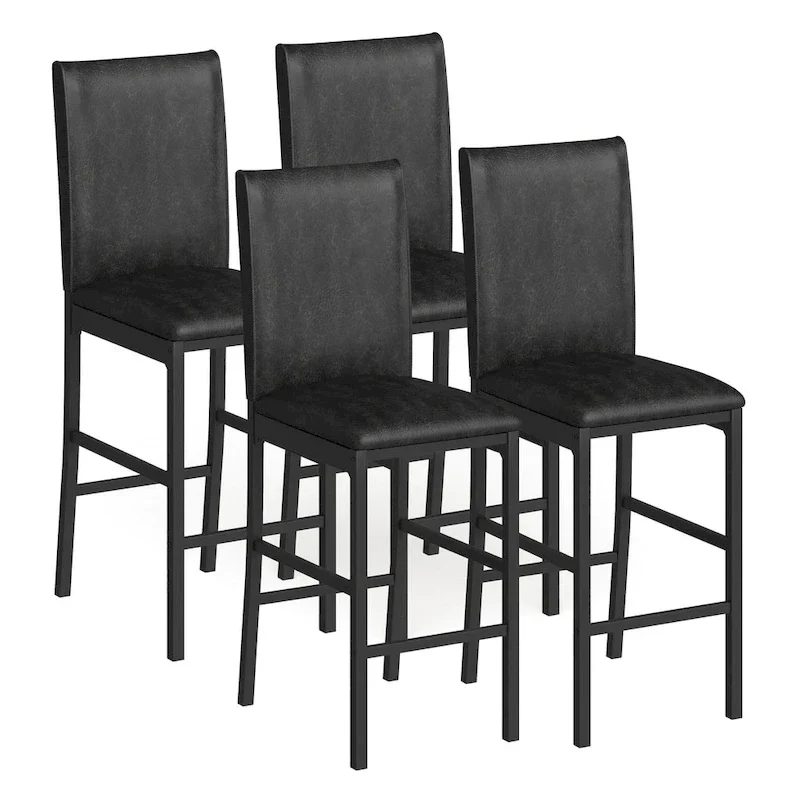 Darcy Metal Upholstered Counter Height Dining Chairs (Set of 4) by iNSPIRE Q Bold