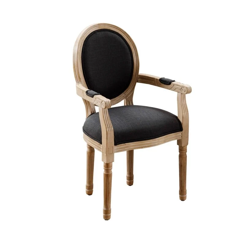 Upholstered Fabric Dining Armchair Set of 2