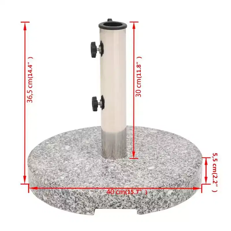 vidaXL Square Umbrella Base, Stainless Steel Pipe