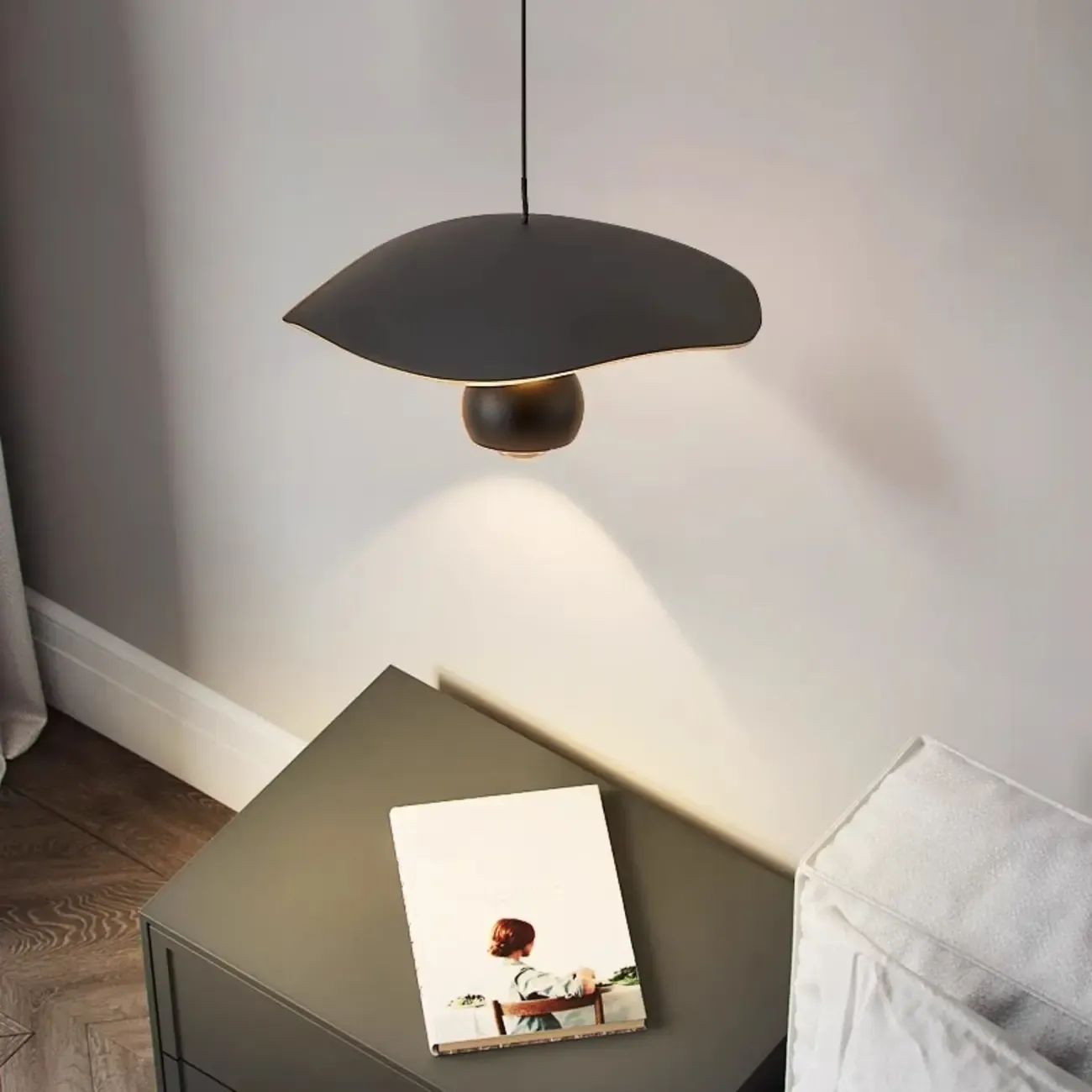 Dimmable Modern Acrylic Black 2-Light LED Pendant Light