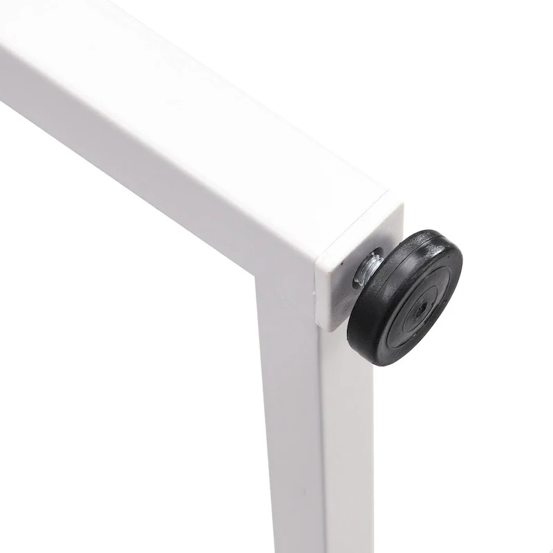 Modern 7-Piece Metal Frame Dining Table Set with Half-Round Table & 6 Chairs