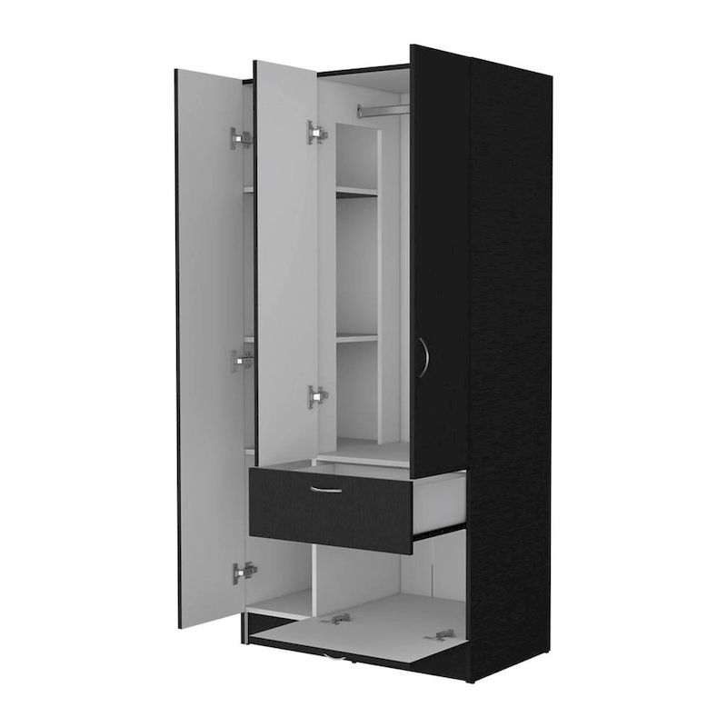 FM Furniture Ramblas Armoire, Two Cabinets, One Drawer - N/A