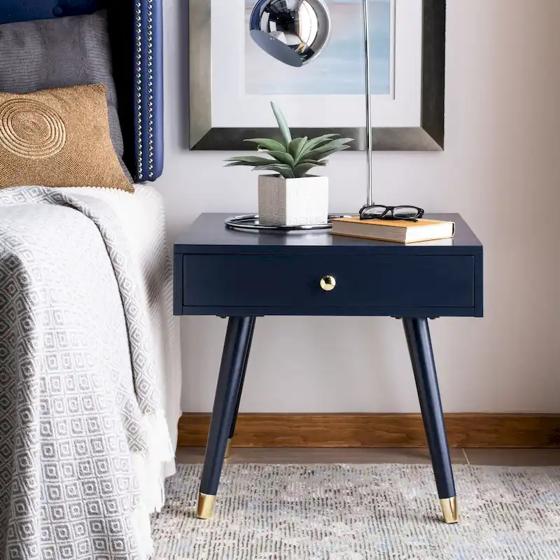 SAFAVIEH Sunny Mid-Century Gold Cap End Table - 24 x 24 x 22.3 - 24Wx24Dx22H