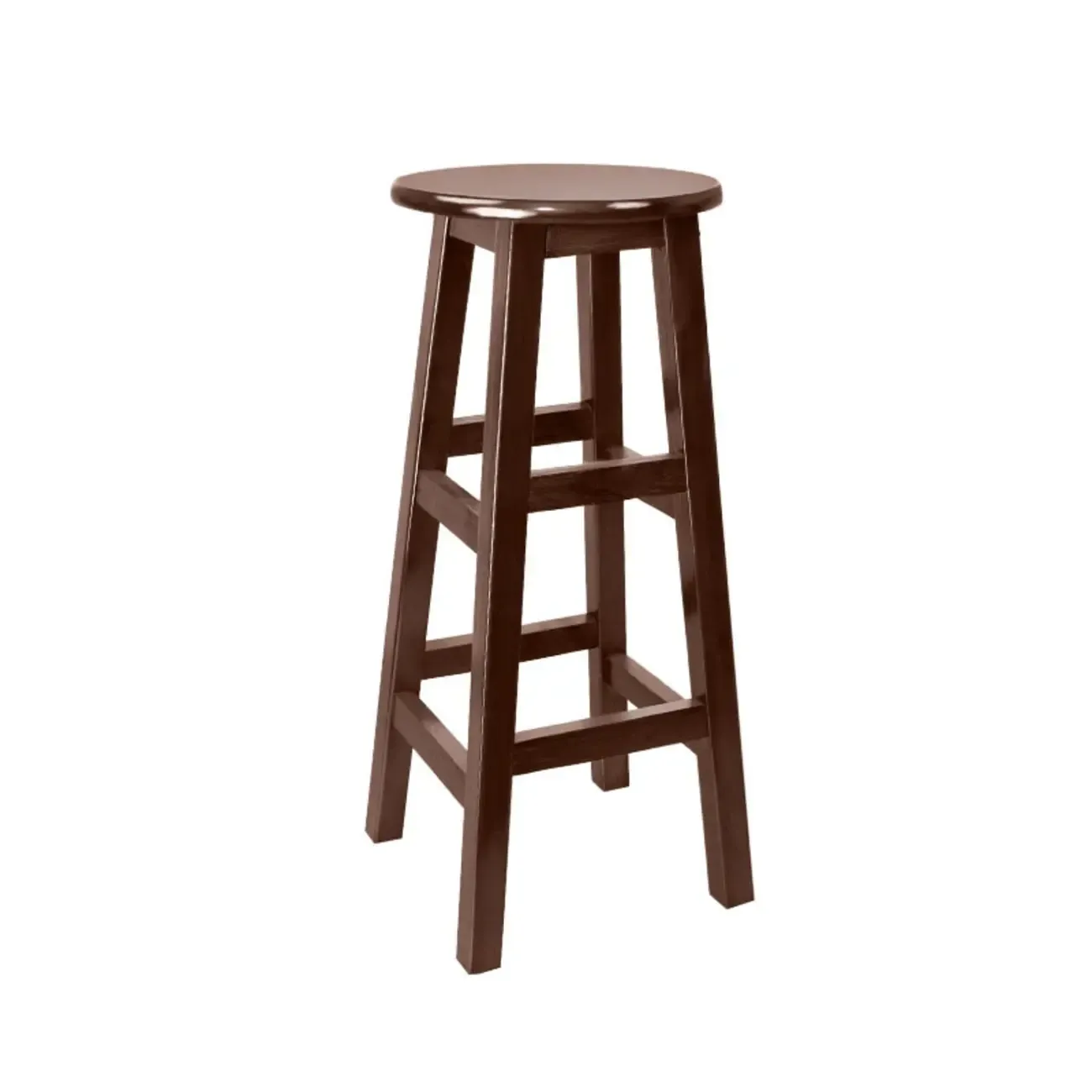 Counter Height Modern Wood Backless Bar Stools