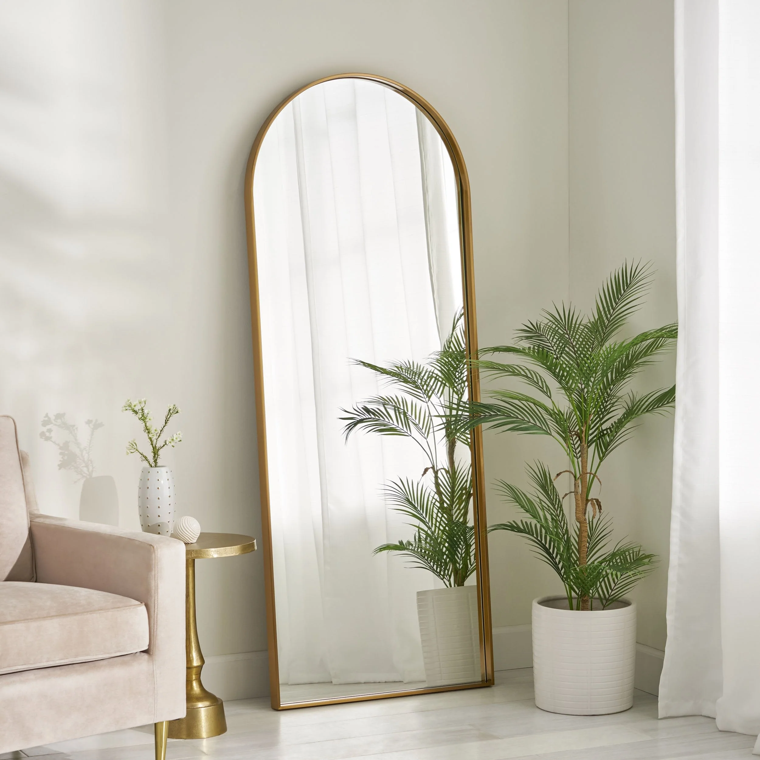 Contemporary Full Length Leaner Mirror - NH125313
