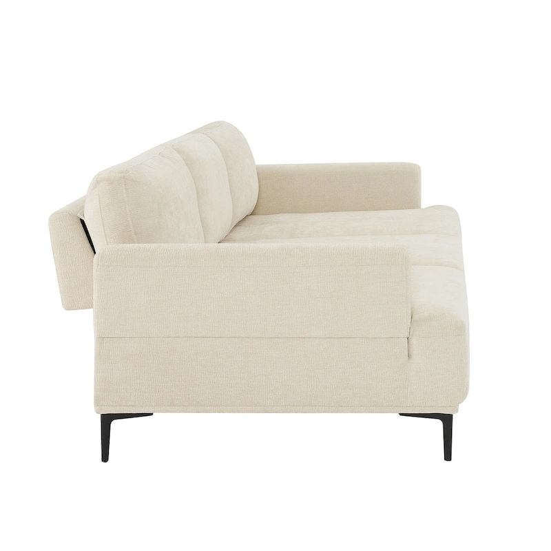 Dinardi 100.7in Widest Upholstered Sofa With Sliding Backrest