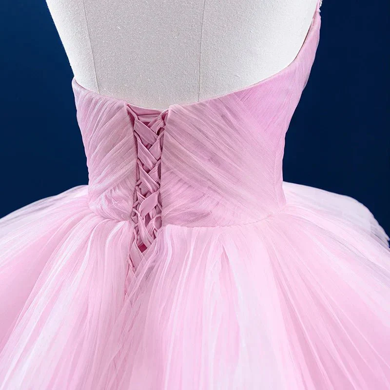 Quinceanera Dress Tiered Ball Gown Long Evening Dresses with Diamonds