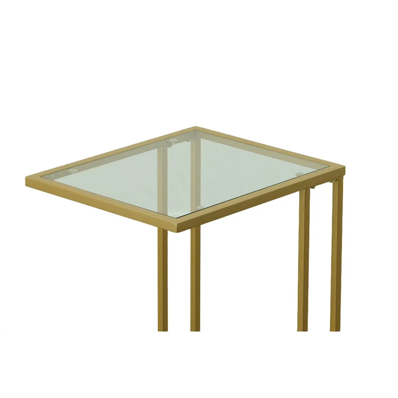 Gideon Glass Top C Table
