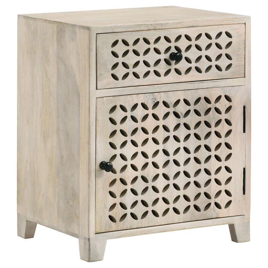 Diamond Lattice Design Accent Cabinet