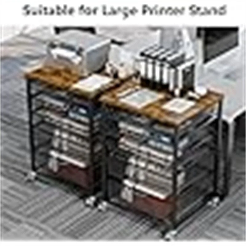 Printer Stand with Charging Station - 18.9 D x 20.86 W x 27.36 H