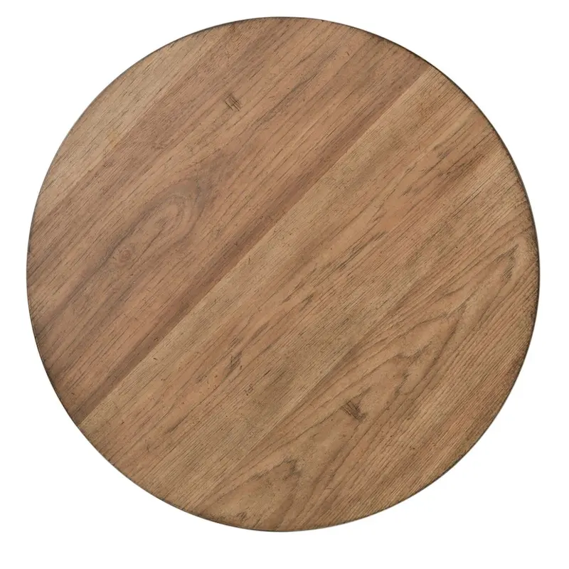 Farmhouse Reimagined Antique White Round Chair Side Table