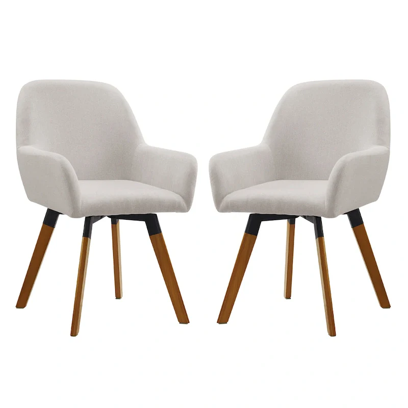 Art Leon Swivel Accent Dining Chairs (Set of 2)