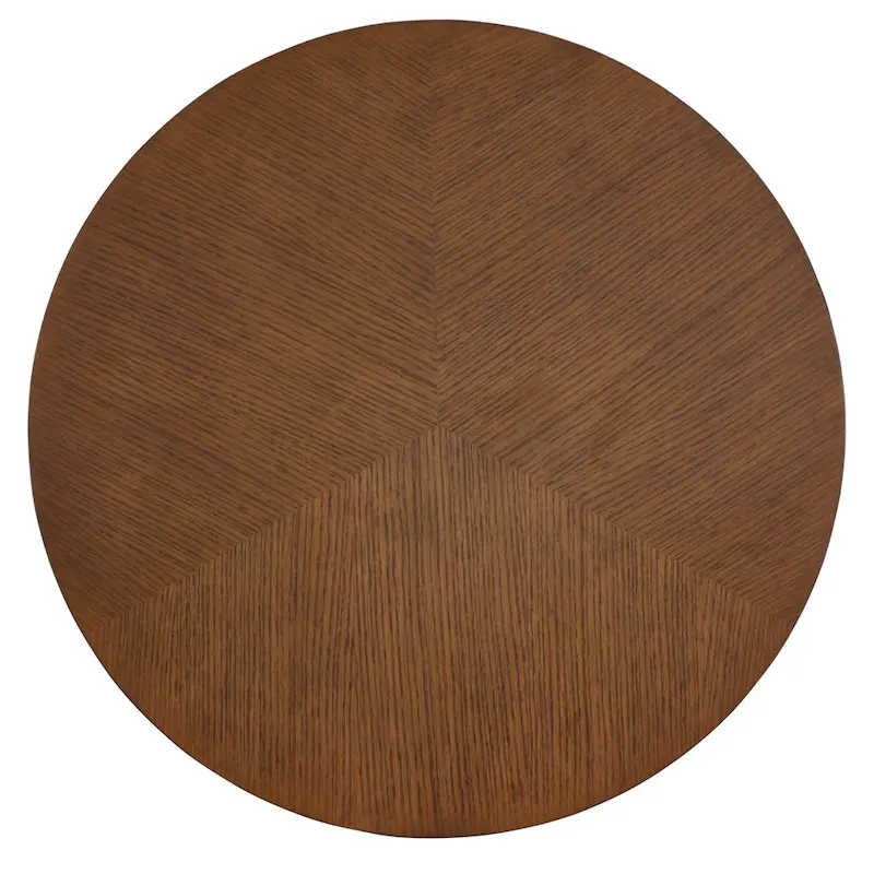 Brown 2-Tier Round Side Table, 26.5